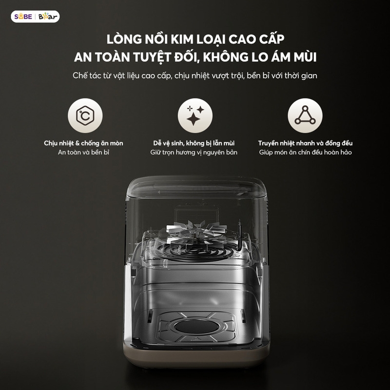 [SALE 20/10] Nồi chiên không dầu Bear 6.2L AF-5H20J75